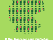11 Mio. Menschen ohne deutschen Pass, ohne politische Teilhabe. Passt uns nicht! gruene.de/teilhabe 